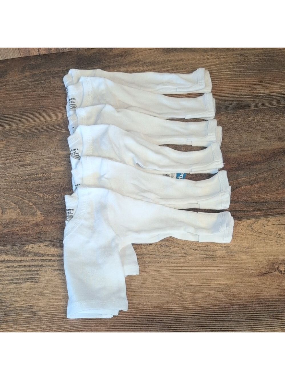 6-pk Gerber Premie Long Sleeve One Piece Shirts with Hand Covers NWT